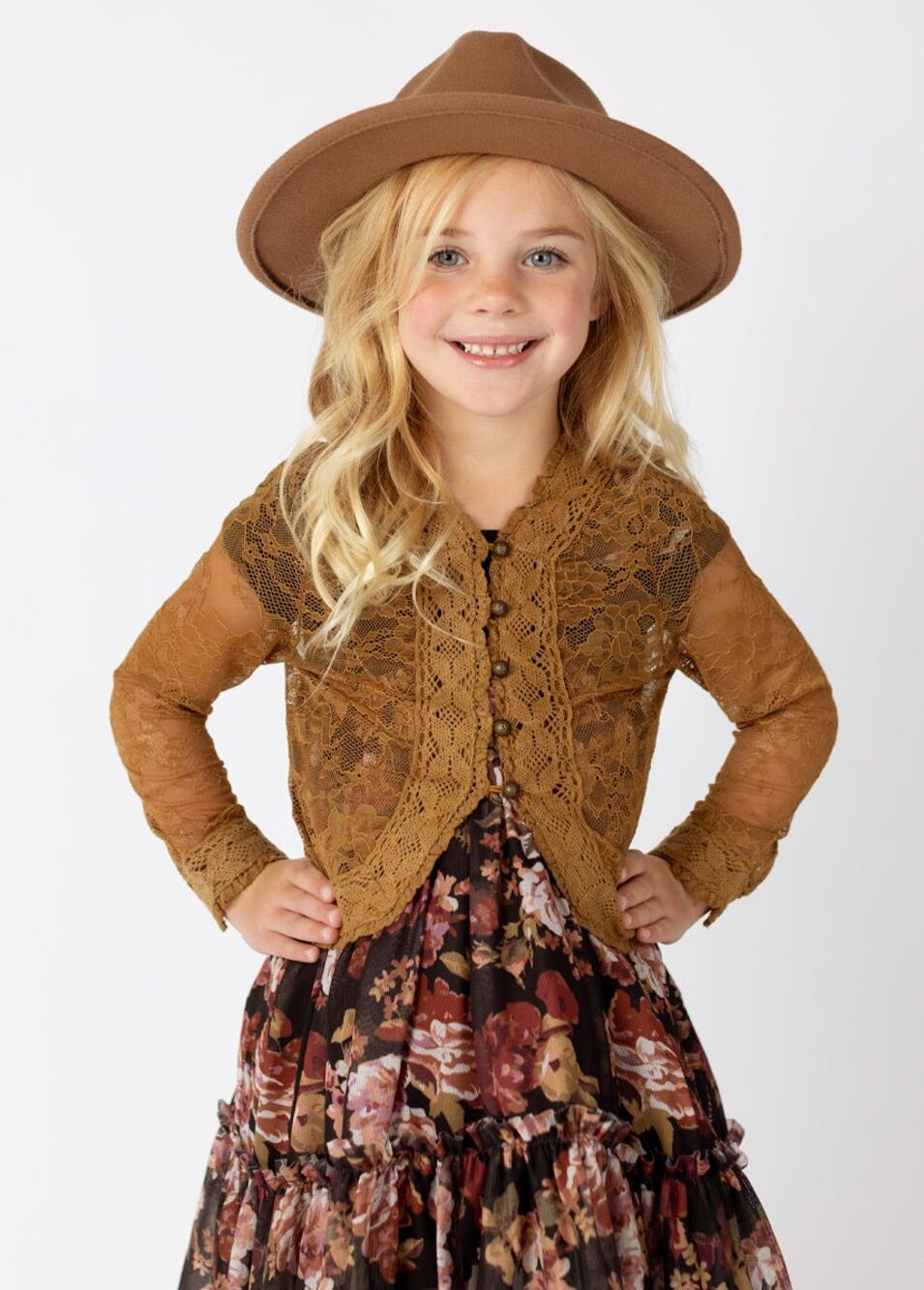 Joyfolie Mia Joy Shawney Cardigan in Bistre Girl’s Size 5